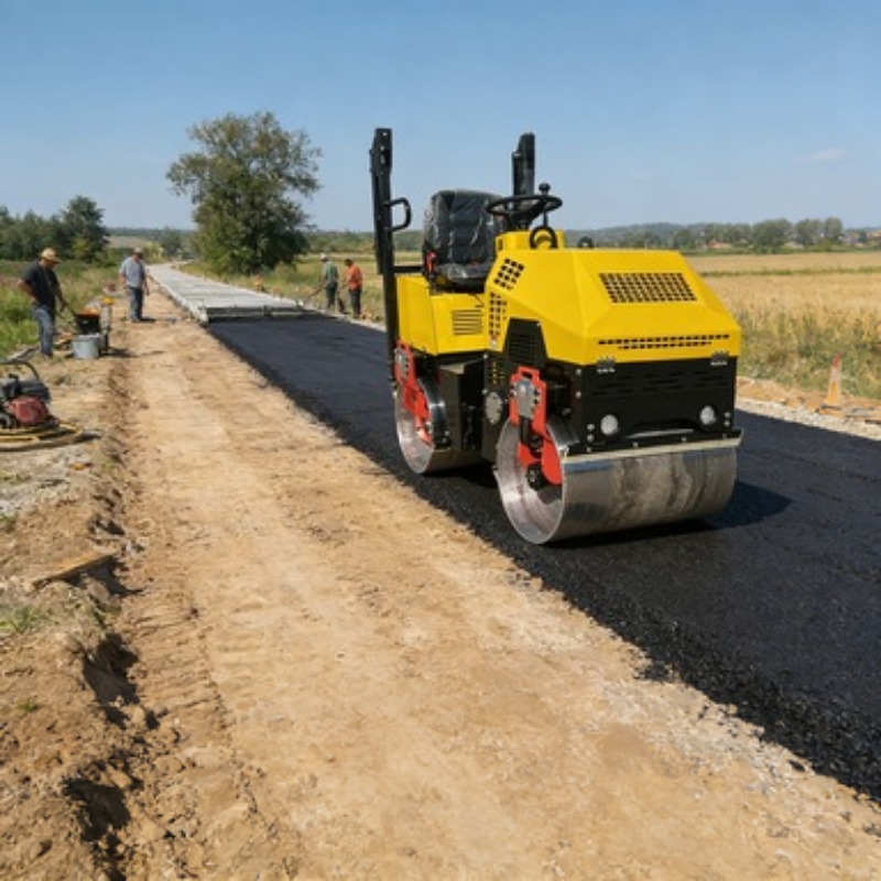 Heavy Equipment Rollers - Tek Tamburlu Yol Silindiri Titreşimli Kompaktör